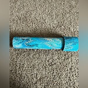 Vintage Craig Huber Craig Huber Kaleidoscope  Velvet Velveteen Wood Signed 11.5"